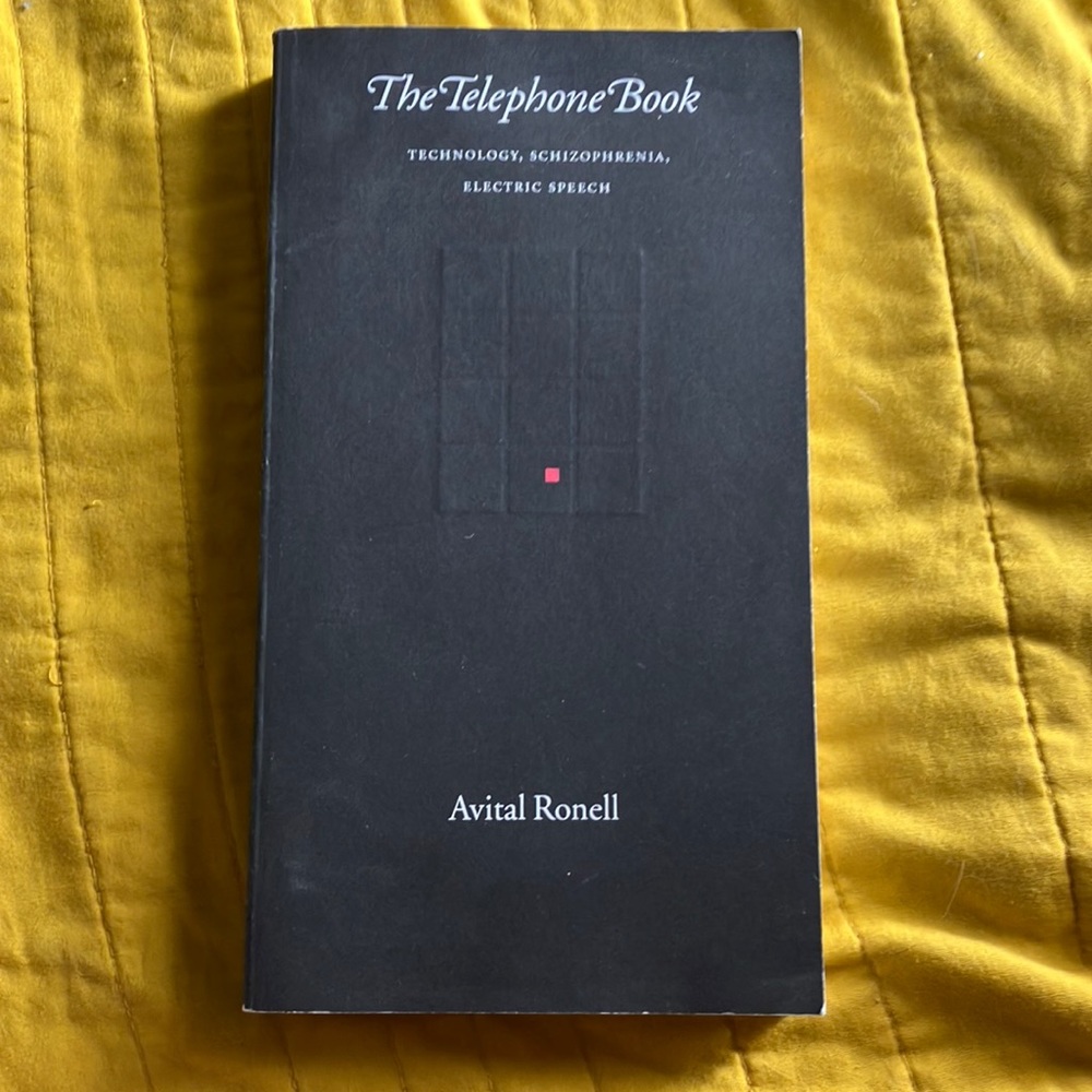 (Book) The Telephone Book - Avital Ronnell